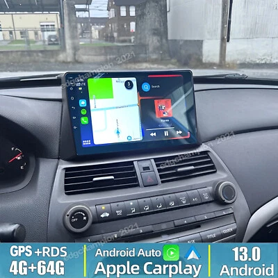 Android 13.0 Car Stereo Radio For Honda Accord 2008-2013 Apple CarPlay GPS Unit - Image 1 of 4