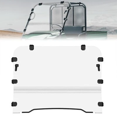 KEMIMOTO Front Folding Windshield Fold Up Clear for Kawasaki Mule 3010 2003-2009 - Image 1 of 4