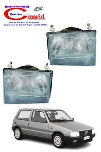 COPPIA FARI FANALI PROIETTORI ANTERIORI DESTRO SINISTRO per FIAT UNO dal 1983-89 - Imagen 1 de 2