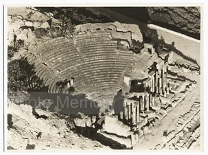 Dougga: Römisches Theater, antike Stätte, Luftaufnahme Tunesien - Vintage Foto 1935 - Bild 1 von 2
