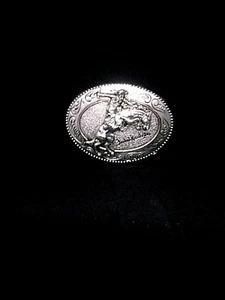 Frederick Remington Bronco Buster Rodeo Belt Buckle, Country Western Belt Buckle - Picture 1 of 3