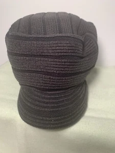 HEADERS CALIFORNIA Knit 100% Cotton Newsboy EAGLE Hat /Cap. One Size, Black. EUC - Picture 1 of 9