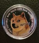 Dogecoin Coin Silver Plated With Case
