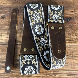 Musily Guitar Strap Autumn Coreopsis X004GRADVF Picks Locks & Headstock Tie - Picture 1 of 3