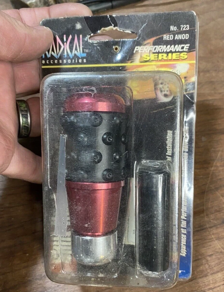 Perilla de Cambio Personalizada Radical Nos De Colección Nº 723 Rojo Anodizado Nuevo Rat Rod Muscle Car Foto 1 de 4