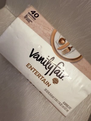 VANITY FAIR ENTERTAIN 40 NAPKINS -Pack Of 4 -