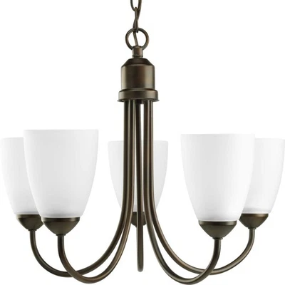 Progress Lighting P4441 Bronze Gather 5-Light 21"W Chandelier - Image 1 of 4