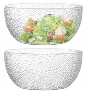 130 oz Acrylic Salad Bowls, 9.5" Serving Bowls for Fruits, Popcorn, Chips, Di... - Picture 1 of 6
