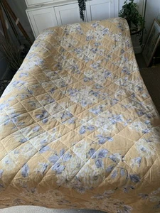 Dunelm Canterbury Yellow Ochre Bedspread 265 x 265cm Super King - Picture 1 of 7