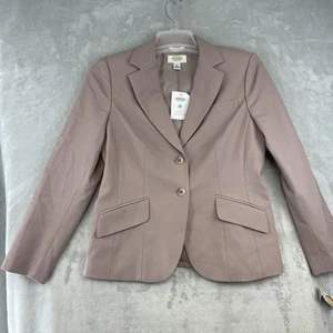NEW Talbots Petite 2 Pc Jacket & Pants Suit Wool Stretch Sz 6P Lt Purple Lined - Picture 1 of 20