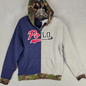 Polo Ralph Lauren Hoodie Boys XL (18-20) Multi Colorblock Long Sleeve Full Zip - Picture 1 of 9