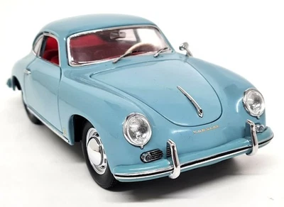 Sunstar 1/18 Porsche 356A 1500 GS Carrera GT Meissen Blue Scale Model Car - Image 1 of 4
