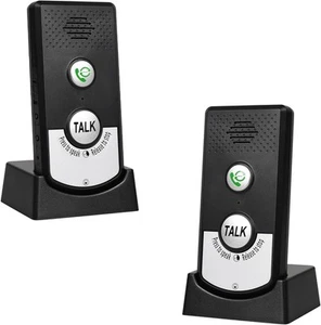 2 Way Wireless Intercom for Home Hospital Hotel,1000m Range Indoor Black  - Picture 1 of 7
