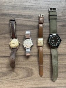 Vintage Watches Helbros,Benrus,Elgin,American Aviator FOR PARTS! - Picture 1 of 13