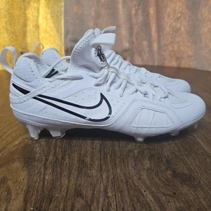 Nike Huarache 9 Varsity Lacrosse LAX Cleats White Black FD0090-101 Men’s 8.5 - Picture 1 of 10