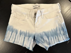 Abercrombie Kids Mid Rise Midi Short Girls Size 9/10 White Cutoff Shorts *CUTE!* - Picture 1 of 6