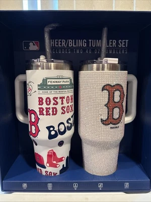 Juego de vasos Boston Red Sox Cheer/bling nuevo en caja Foto 1 de 4