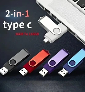 Chiavetta USB C 128 GB Dual Drive Tipe-C Unità Flash per Pc e Smartphone - Afbeelding 1 van 10