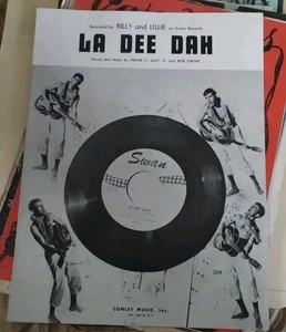 La Dee Dah BILLY and LILLIE Sheet Music Frank Slay Bob Crewe Swan Conley  - Picture 1 of 3