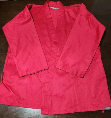 Chaqueta top kimono de lona roja Century Martial Arts talla 3 adulto pequeña Foto 1 de 4