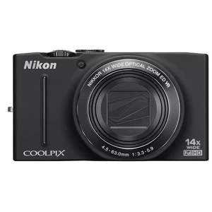 Nikon COOLPIX S8200 16.1MP 14x Optical Zoom Compact Digital Camera Full HD Black - Picture 1 of 12