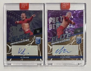 2023 Panini Elite Impressions Kit Wilson Elton Prince Auto Gold 5/10 WWE - Picture 1 of 6