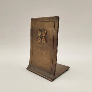 Vintage Copper Bookend Craftsman Studios Hand Forged Mission Arts & Crafts  4in - Picture 1 of 8