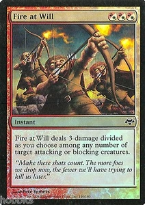MTG - Eventide - Fuoco a volontà - 2X - Foil - quasi nuovo - Foto 1 di 1