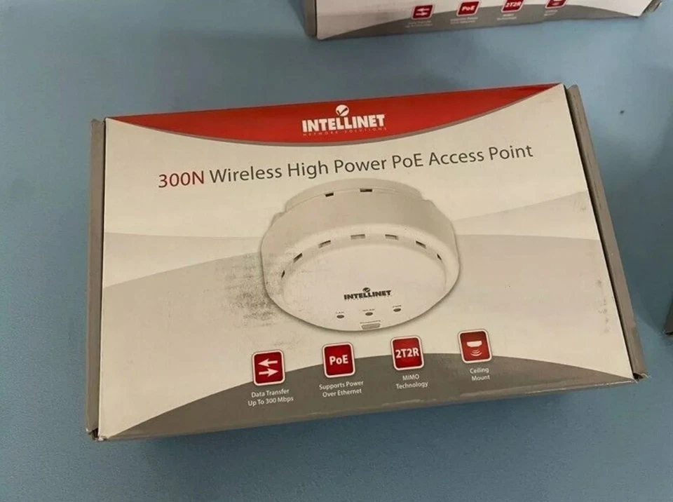 Sealed New Intellinet 300N Wireless High Power PoE Access Point - Image 1 of 1