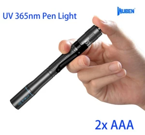 WUBEN E19UV 365nm UV LED AAA Portable Pen Light Only 19g Flashlight - Picture 1 of 8