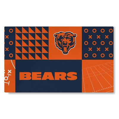Northwest  NFL Chicago Bears Colorblock Washable Area Living Rug, 36" X 60" - Image 1 of 2