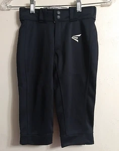EASTON Youth Medium 22" Waist Mako Pull-Up Baseball Pant ~ Polyester ~ Black New - Picture 1 of 9