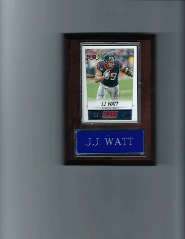 J.J. WATT PLAQUE HOUSTON TEXANS FOOTBALL NFL   C3 Cover