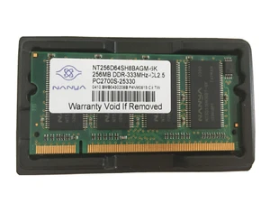 Nanya 256MB 200pin DDR PC2700 333MHZ Ram Memory for Laptop (NT256D64SH8BAGM6K) - Picture 1 of 2
