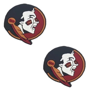 NCAA Florida State Seminoles Team For Crocs Shoe Charms Jibbitz - 2 Pieces - Picture 1 of 1