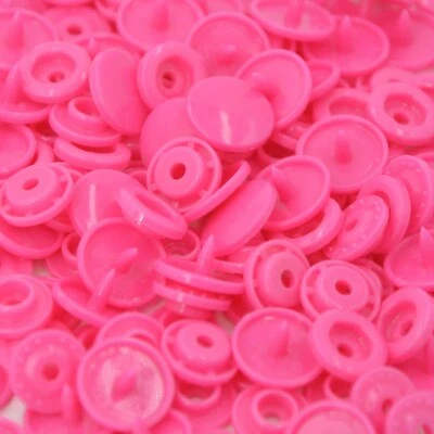 Glossy Plastic Snaps Fastener Press Studs Snap Buttons for Clothing T5 Cap12.5mm - Image 1 of 3