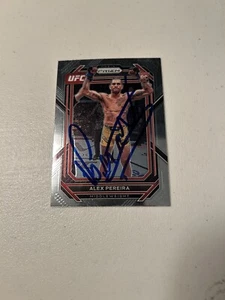 Alex Pereira Signed Autographed 2023 Panini Prizm Rookie UFC Trading Card #111 - Picture 1 of 1