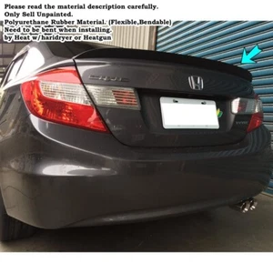 DUCKBILL 284F Type Rear Trunk Spoiler Wing Fits 2012~2015 Honda CIVIC 9th Coupe - Bild 1 von 13