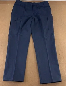 Edwards Women's Size 22W Navy Poly Cotton Chino Cargo Uniform Work Pant 8573 NWT - Picture 1 of 8