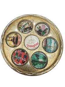 Bandeja metálica vintage Disneyland utensilios de bar para bebidas sirve 6 bebidas años 60 - Imagen 1 de 10
