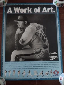 Póster de Reebok de obra de arte de Toronto Blue Jay Roger Clemens - Imagen 1 de 1