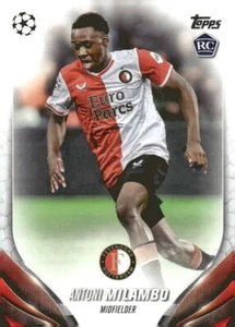 2023 Topps UEFA Club Competitions #140 Antoni Milambo Feyenoord Rookie - Picture 1 of 2