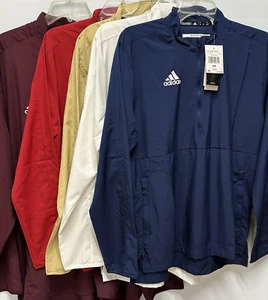 Adidas jacket Men's 5 colors lightweight 1/4 zip pullover loose sizes XS-3XL NEW - Imagen 1 de 17