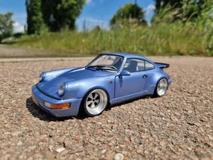 1:18 Porsche 911 Turbo Tiefer Tuning mit 18 Zoll Porsche Fuchs Echt Alu Felgen - Picture 1 of 4