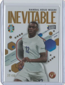 2023 Topps Pristine Road To Euro 2024 Randal Kolo Muani Inevitable Gold /50 - Picture 1 of 2