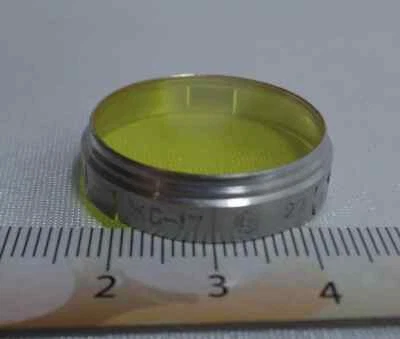 a  Yellow -17 LZOS Slip On Ø27mm Vintage Russian Light Filter for Lens 1810 - Image 1 of 2