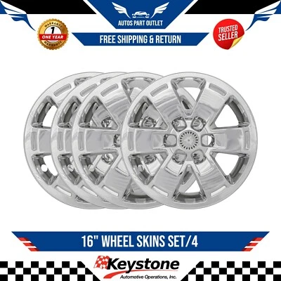 New 16" Wheel Skins SET/4 For 2015-2020 Chevrolet Colorado LT / WT - Image 1 of 3