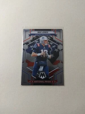 2023 Panini Mosaic Football #261 National Pride Mac Jones New England Patriots - Image 1 of 2
