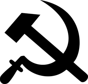 20" Zoll Hammer und Sichel Vinyl Aufkleber Abziehbild Kommunist - Farbe wählbar - Bild 1 von 16
