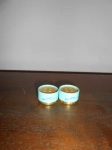 Bolsita en polvo de seto azul vintage (2) - Imagen 1 de 5